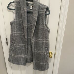 Rachel Zoe Gray Plaid Vest